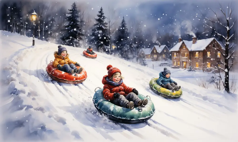 Зимние горки Глазова: где кататься на тюбинге безопасно и без толпы